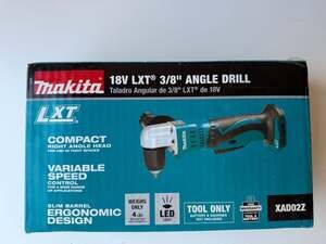 Makita XAD02Z 18V LXT Lithium-Ion Cordless 3/8" Angle Drill - Tool Only